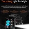 2025 Neue Damen Smartwatch Taschenlampe 2,01” HD Display KI Sprache Bluetooth Anruf Sportuhren Gesundheitsmonitor Smartwatch Herren