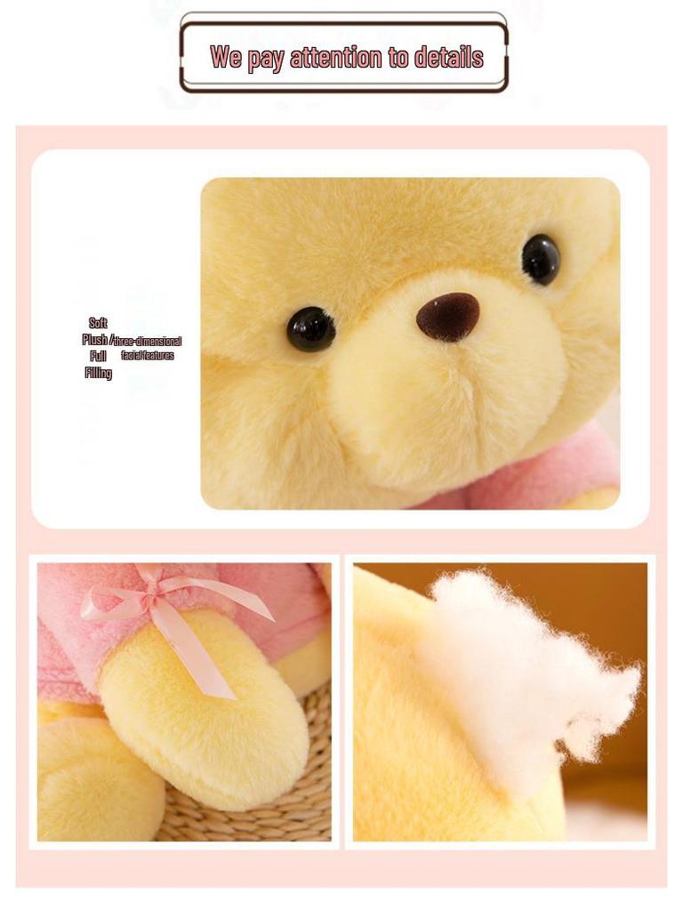 Classic Winnie the Pooh Plush Sleep Hug Doll - Children's Birthday Gift