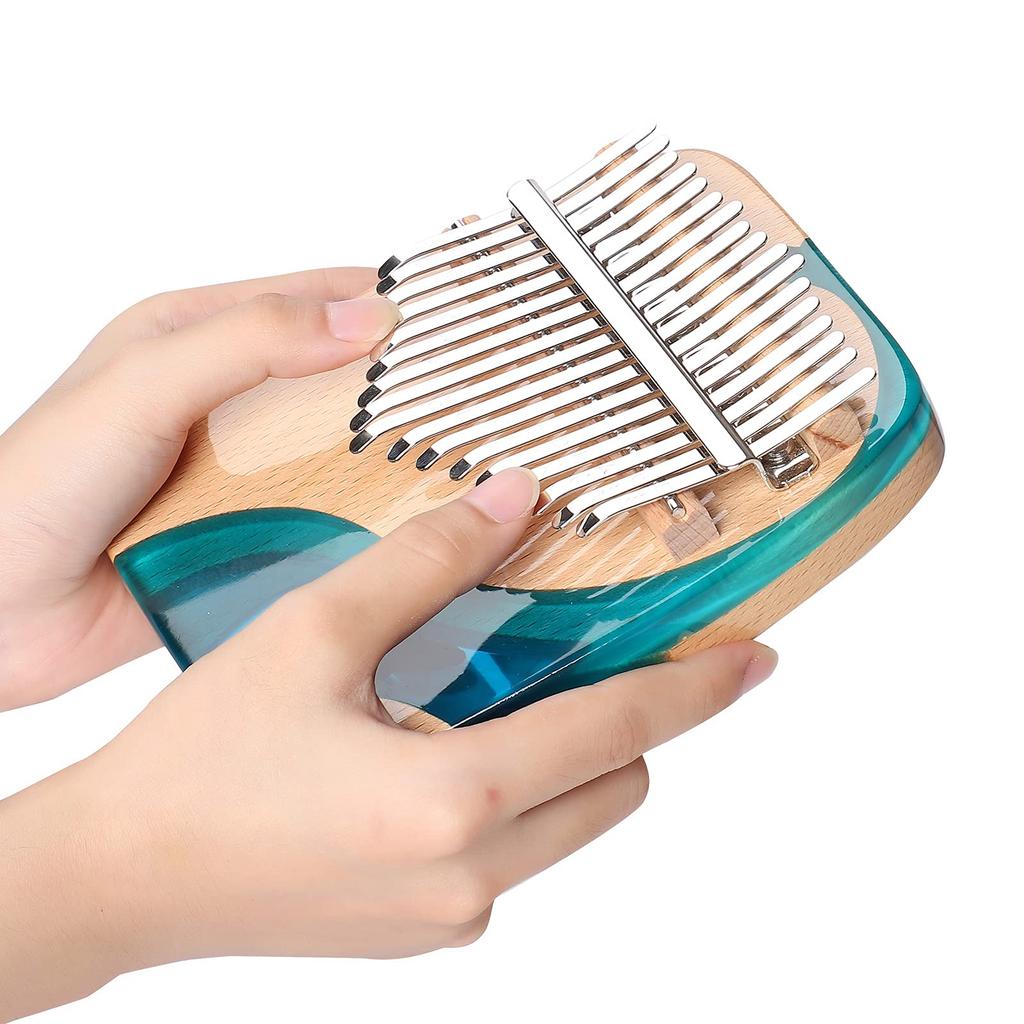 Kalimba Beginner Set, 17 Keys, Tuning Hammer, Japanese Sheet Music, Thumb Piano, Perfect for Kids, Teenagers, Beginners, and Professionals,