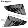 Side Window Blind Vent Louver Decoration Cover Trim for Ford Mustang 2026 Quarter Window Trim Car Exterior Accessories ABS Black