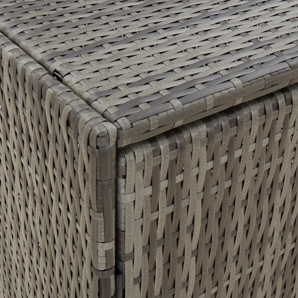 Vidaxl Armadietto da Giardino, Grigio, 198X55,5X80 Cm, Rattan PE