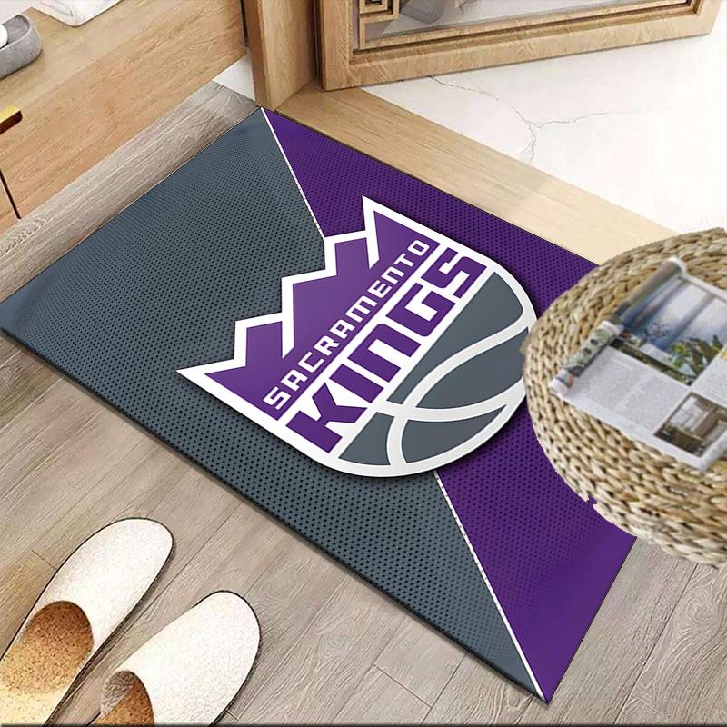 Sacramento Basketball Logo Carpet, Kitchen Rugs, Yoga Mat, Non-Slip Mats, Rug for Bathroom, Living Room bedroom, Camping Rugs Christmas Gift