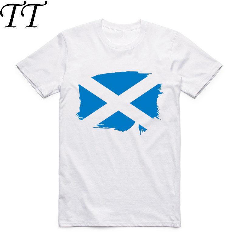 2019 Men And Women Print Scottish Scotland Flag T Shirt O-Neck Short Sleeve Summer Casual T-shi