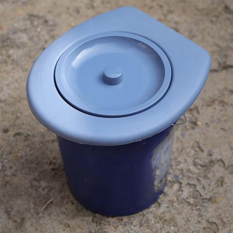 Camping Toilet Seat Cover Light Weight Compact Plastic Toilet Seat Lid Potty Seat Removable Movable Toilet Lid Enduring