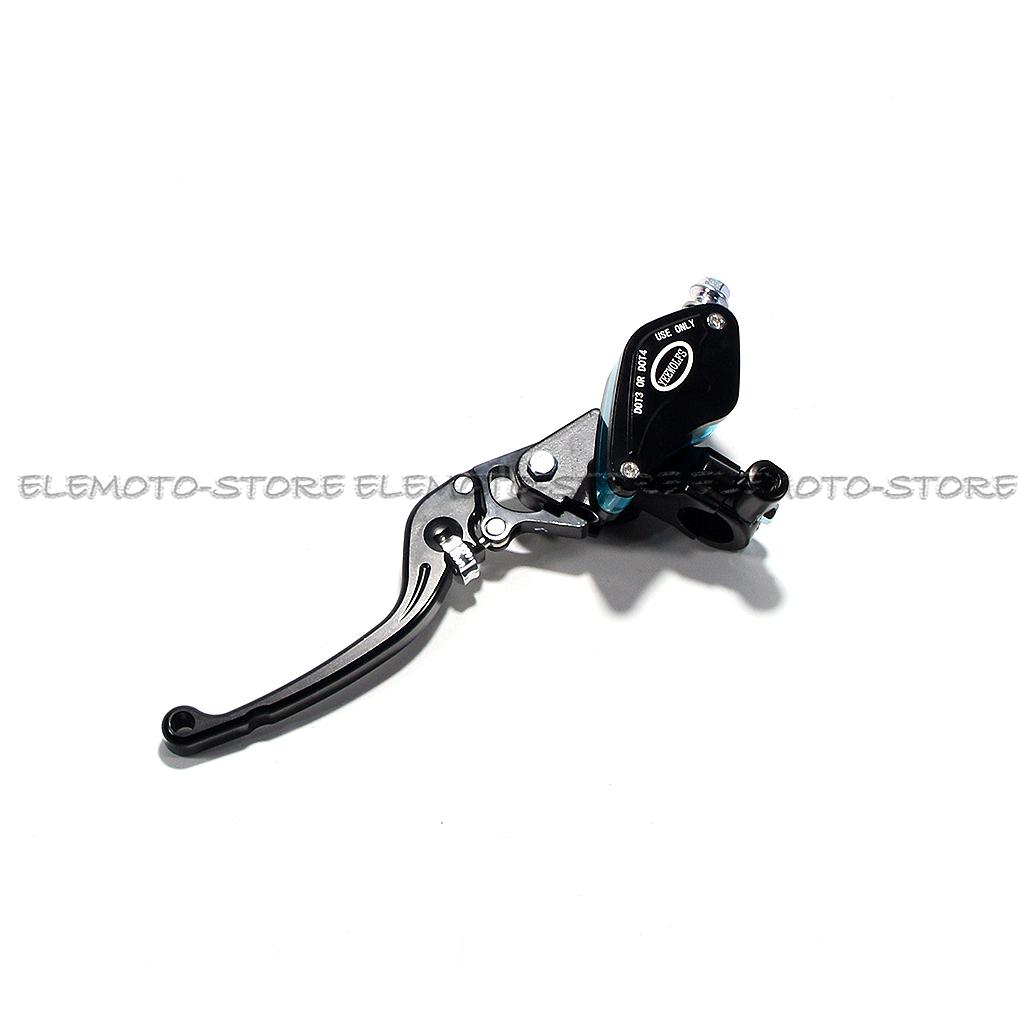 

12mm Piston Motorcycle Hydraulic Brake Clutch Lever Pump Front Master Cylinder For Motocross Dirt Pit Bike ATV Quad Moped Buggy Black Left