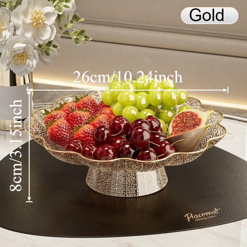 Modern Decorative Pedestal Fruit Bowl Drainable Storage Stand for Wedding Parties Anniversary Nut Cupcake Tableware Organizer