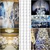 DIY 5Meters Octagonal Bead Curtain Acrylic Hanging Gems Bead Strands Clear Crystal Garland Strand Party Decorations