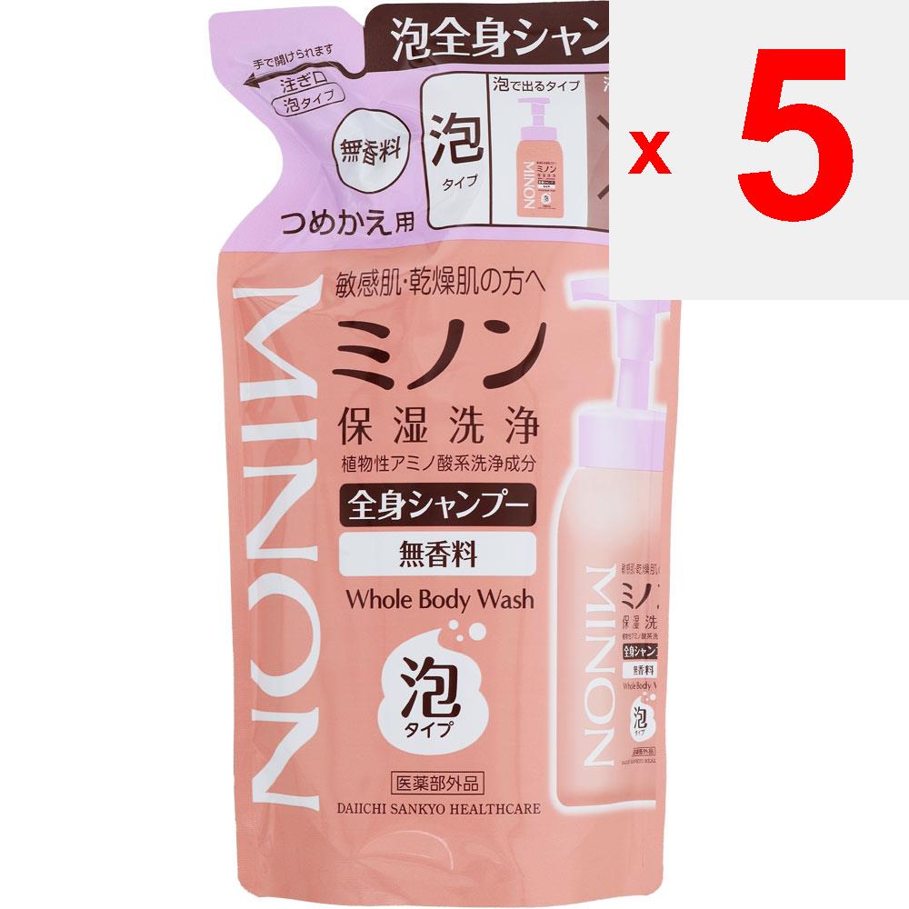 Daiichi Sankyo Healthcare Minon Whole Body Shampoo Foam Type Refill 400mL (Quasi-drug) Body Care Usage: 3 To 5 Pushes for the Entire Body Body Care