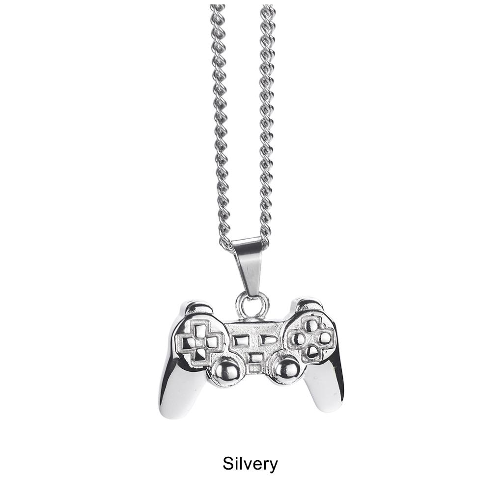 Statement With Style Game Controller Pendant Necklace Instantly Elevate Any Outfit Metal Chain Gift Idea, Sliver