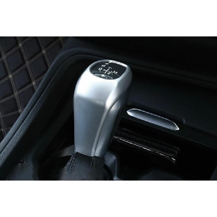 Fit For BMW X1 F48 2016-2019 ABS Silver Gear Shift Knob Shifter Lever Trim 1PCS