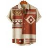 Outdoor Streetwear Men's Fashion Shirts Ethnic Patterns Printed Men's Shirts Casual Daily Men's and Women's Shirt