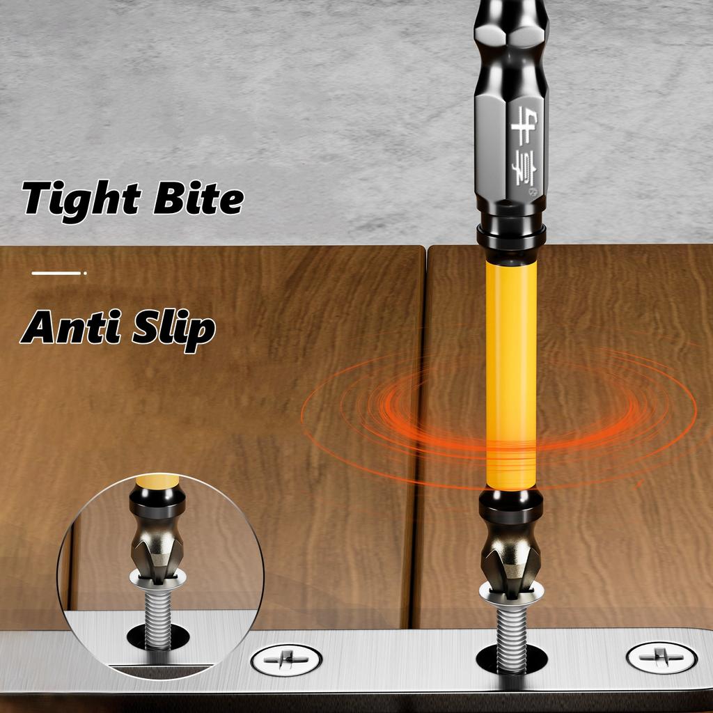 Anti-Slip Impact Phillips Bit Strong Magnetic Cross High Torque 25/50/65/100/150mm Long Hex Shank Cross Screwdriver Driver Bit