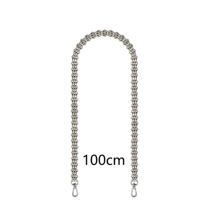 Durable Metal Bag Replacement Chains Detachable Shoulder Straps Multi Sizes 30-120cm for Crossbody Tote Bag DIY Accessories