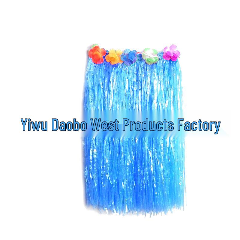 Children's Hawaiian Hula Skirt & Lei Set - Perfect for Performances, Weddings, Parties, and Costumes.