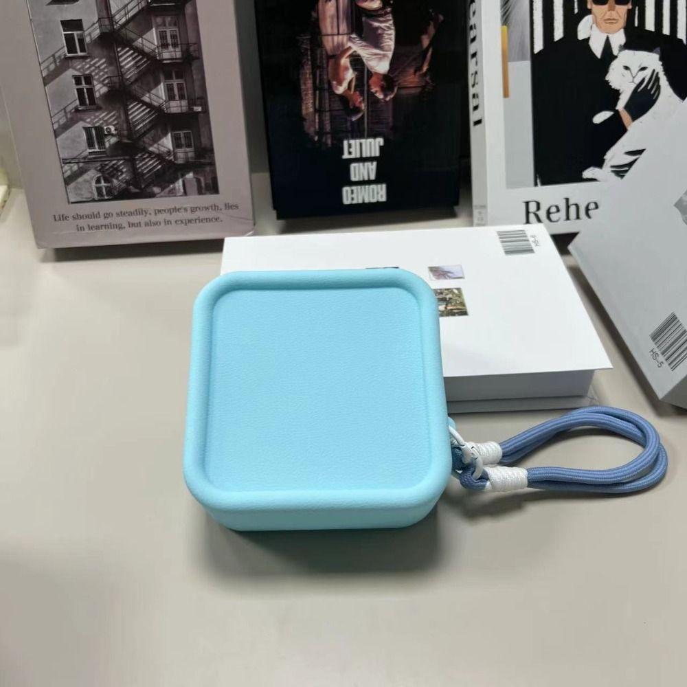 Square Multifunction Storage Bag Coin Purse Small Item Bag Creative Silicone Cosmetic Bag  Men