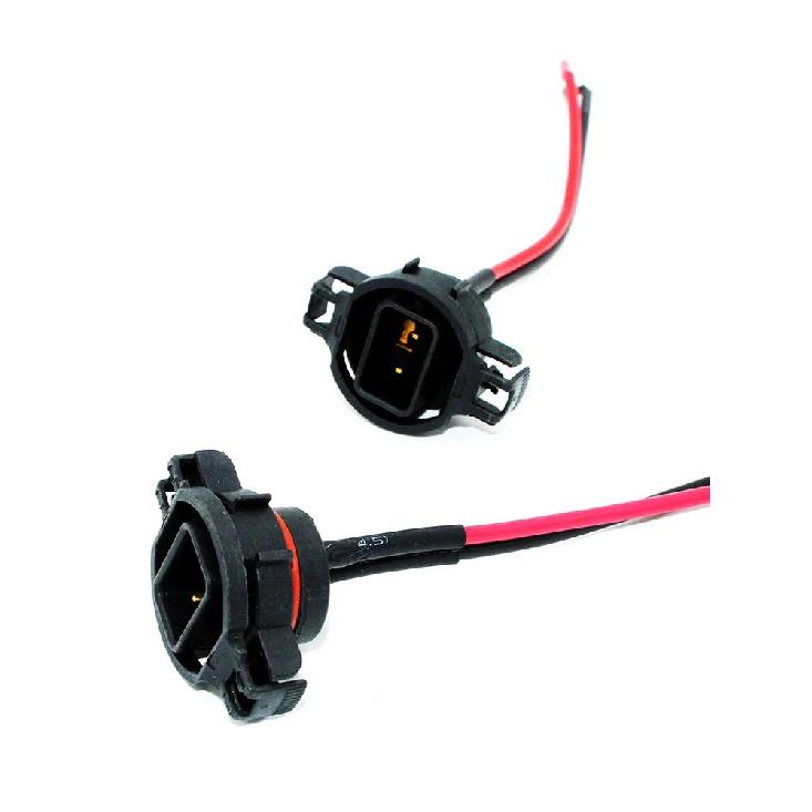 2pc Car 5202 H16 2504 PSX24W Female Male Socket Wire Relay Harness Cable Connector For LED 5202 H16 Led Fog Light Lamps