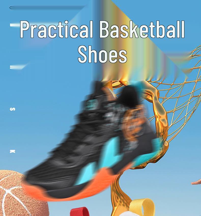 Boys' 2025 Autumn Basketball Shoes – Non-slip, Wear-resistant, Breathable Training Sneakers for Kids