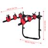 Trunk Mount Bicycle Rack Support 3 Bikes Heavy Duty Car Rear Bike Carrier Luggage Rack Compatible with Trucks SUVs