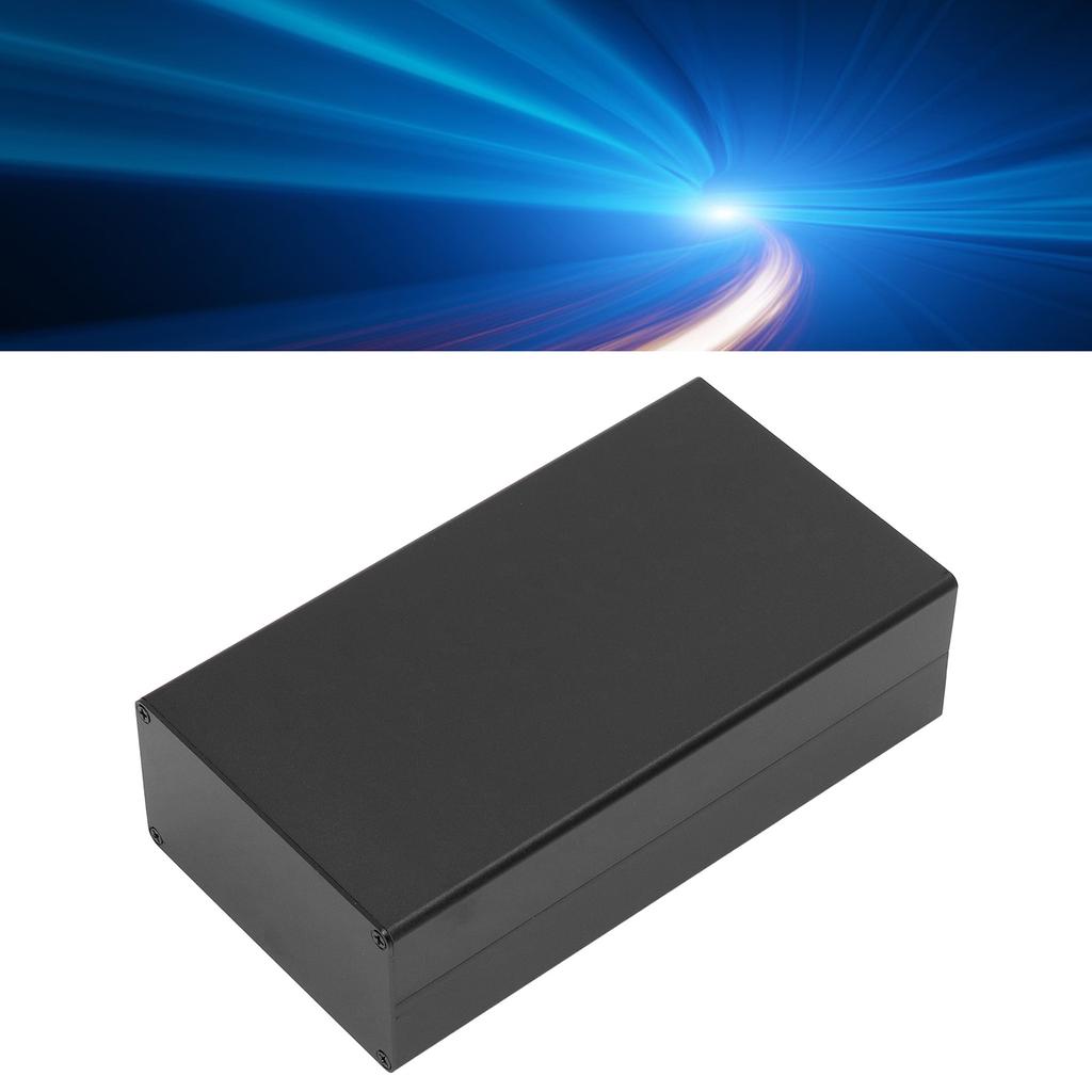 Aluminum Alloy Electric Box Power Amp Project Case Split Enclosure 58x110x200mm Matte Black