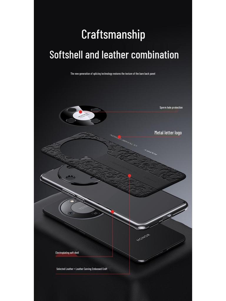 Stoßfeste Hülle für Honor X70/X50/X60: Präzisionsschnitt, Meisterhaftes Design