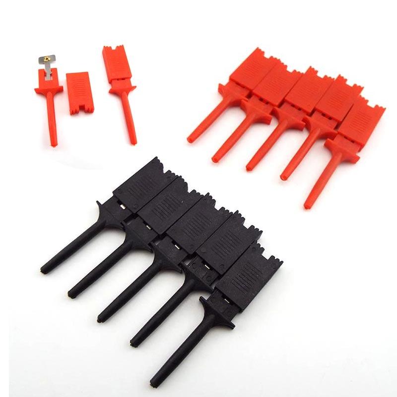 

50 мм мини одиночный тестовый крючок с зажимом для электронного тестирования IC Grabber плоские крючки с зажимом типа «крокодил» электрические