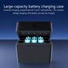 Battery Charging Case Storage Organiser For 2A 3A Rechargeable Batteries Type C Portable Charging Anti Slip Design