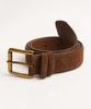 Beoteunseoul Minimal Square Suede Belt (Cowhide/Brown)