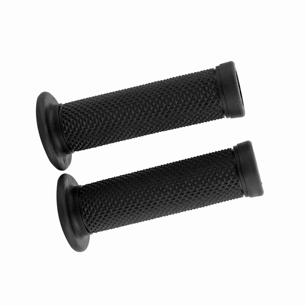 2Pcs 22mm Universal Vintage Motorcycle Handlebar Grips Star Decor Handle Bar Ends(Black)