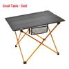 Compact Ultra-light Aluminum Folding Picnic Table for Outdoor Camping and Barbecue