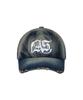 2000Akaibeuseu As Washed Denim Cap (Blue)
