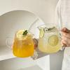 Handle Large Capacity Fruit Tea Glass 2026 Summer Creative Transparent Lemonade High Borosilicate Glass Juicy Coffee Glass