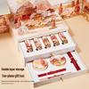 Damen Blume Schatten Lotus Make-up Geschenkbox: 3D-Papierschnitt-Lippenstift-Set, Perfektes Weihnachtsgeschenk für Sie