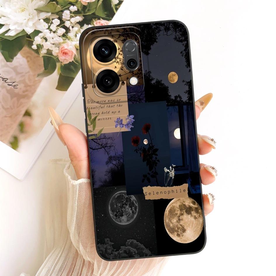 Cute Cartoon Phone Case For OPPO Reno 14 Cover Reno14 Pro Shockproof Silicone Funda Matte Bumper on OPPO Reno14Pro 5G Soft Shell