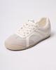 Sneakers estive Allsy 8991 36 bianco-grigie camoscio tessuto