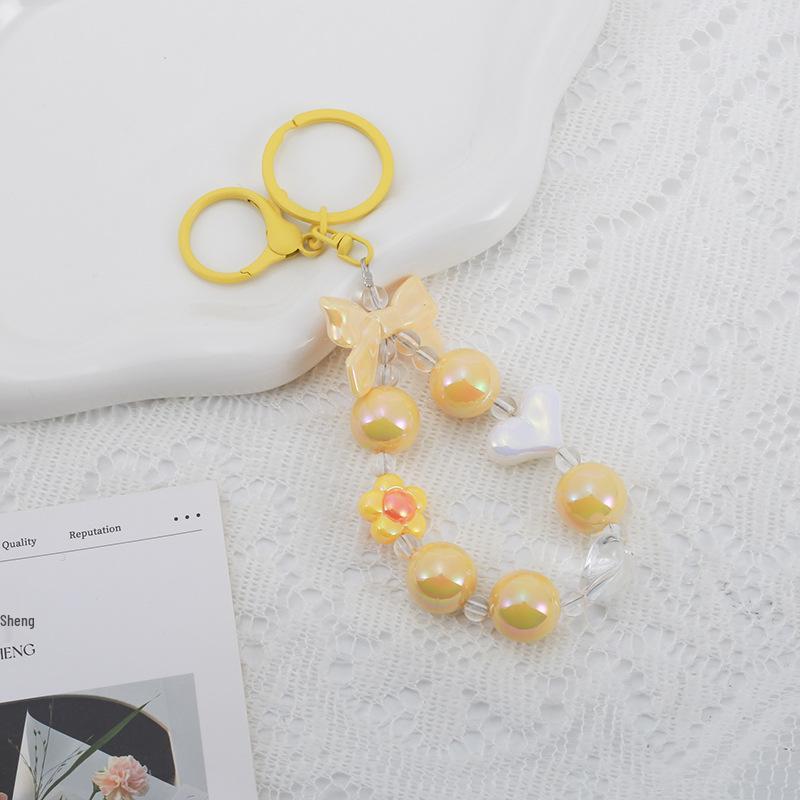 Buntes Blume Perlen Handy und Tasche Schlüsselanhänger Lanyard