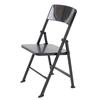 Black Painted Metal Folding Chair 1:6 Scale Dolls House Miniature Accessories