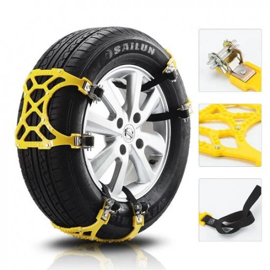 Car Snow Tire Cha Mud Tyre Wheels Thick Anti-Skid Belts Portable Tire Cha