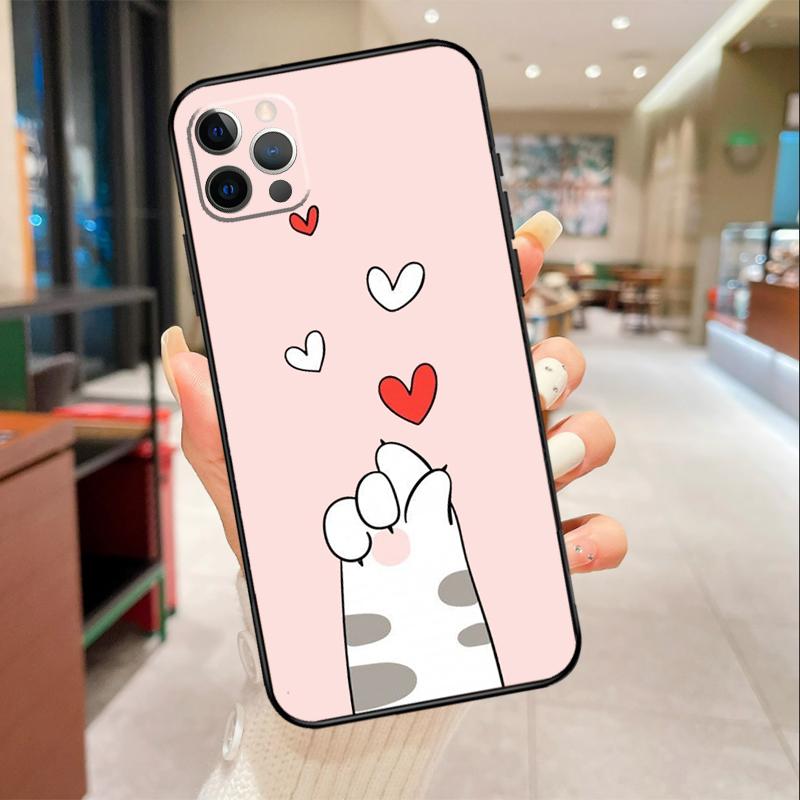 

Cute Funny Cats Paws Pattern Phone Case For iPhone 17 Air 16 14 13 11 15 Pro Max mini 15 16 Plus 16e Protective Cover iPhone 14Pro MAX