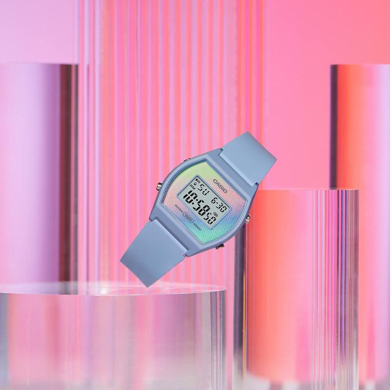

CASIO Waterproof 50m Quartz Resin Strap Uniform for Men and Women Pink Dial LW-205H-2A рожевий