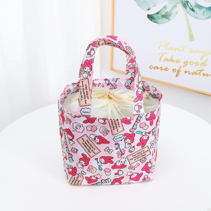 Bag Insulated Lunch With Drawstring For Outings And Picnics