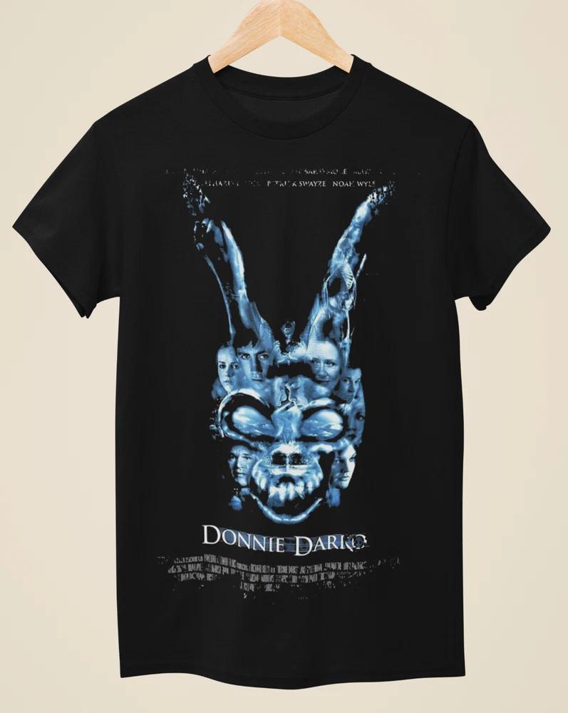 Donnie Darko Movie Poster Inspired Unisex Black TShirt S