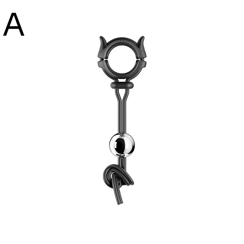 Male Penis Ring Exercise Device Weight Bearing Penis Extender Enlargement Stretcher Ball Semen Lock Adult Sex Toys For Men