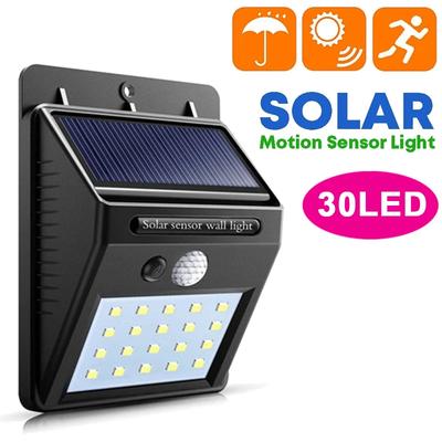 30 LED solárních světel PIR senzor pohybu nástěnné světlo solární venkovní světlo vodotěsné solární sluneční zahradní dekorace pouliční lampa