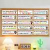 Pack of Colorful Thematic Learning Posters Creative Decors For Youngly Students Classroom Teaching Aids And Decoration