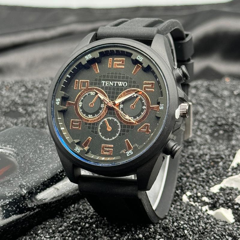 

JYL Unisex Watch Casual Sports Student Silicone Strap Black кембридж синього кольору