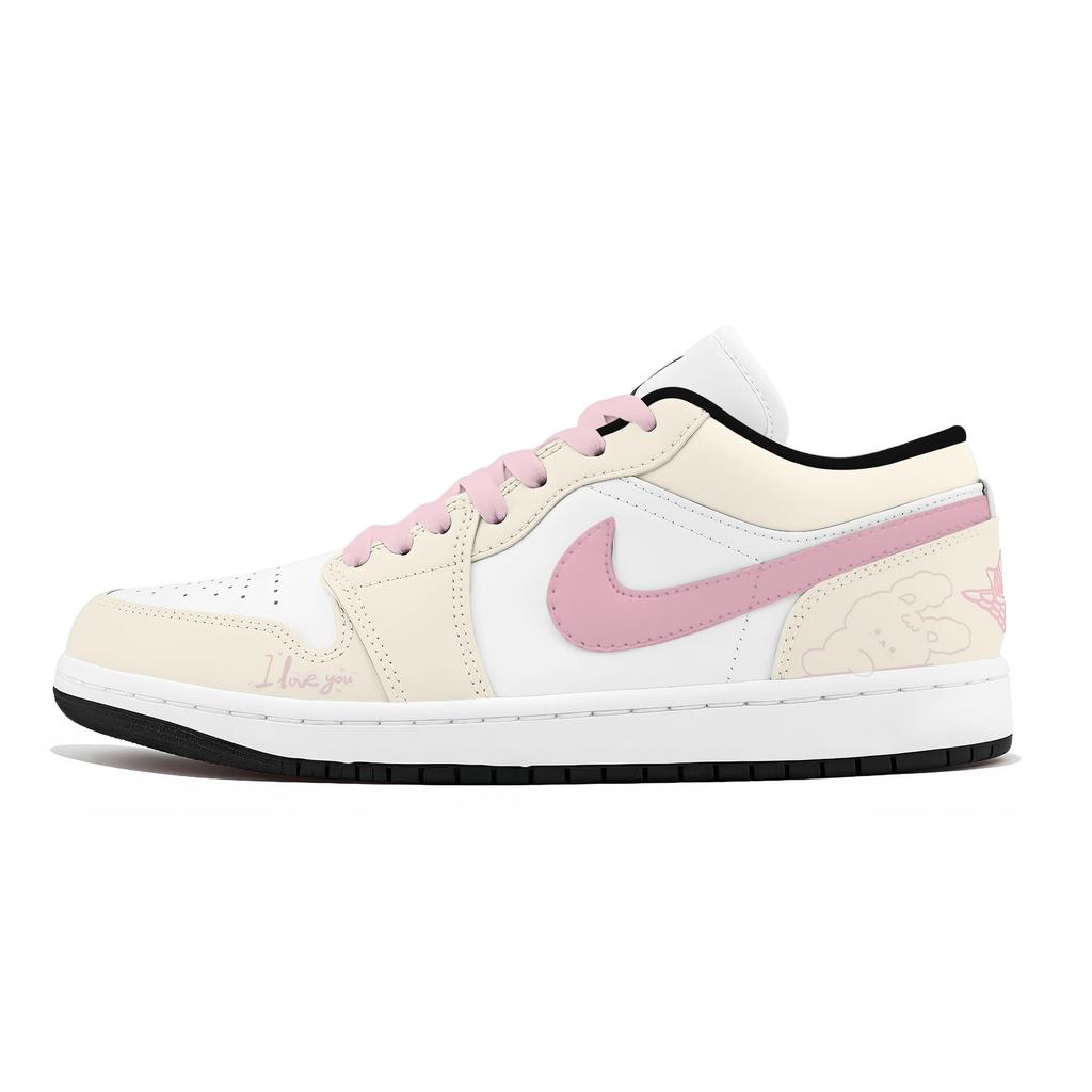 Jordan Air Jordan 1 Powder Blade Abrasion Resistant Abrasion Resistant Low Top Vintage Basketball Shoes Unisex DC0774-101(Team1510-)