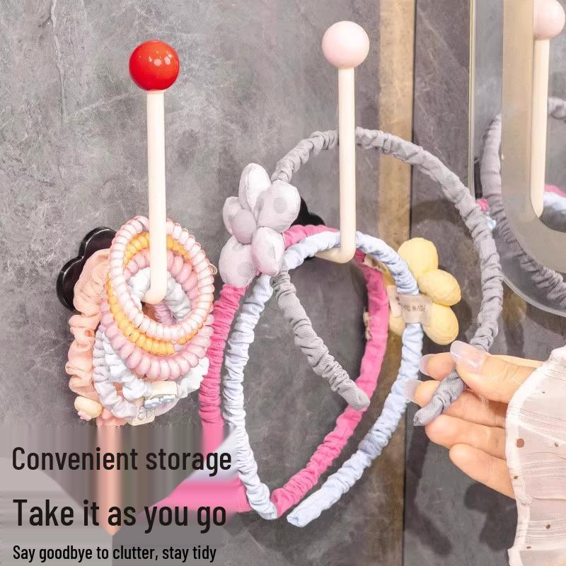 6-Pack [Newcomer Exclusive] Dopamine Punch-Free Traceless Hooks for Bedroom & Bathroom