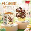LEGO-Compatible Micro Blocks Eternal Flower Basket Bouquet - Educational Building Toy for Girls