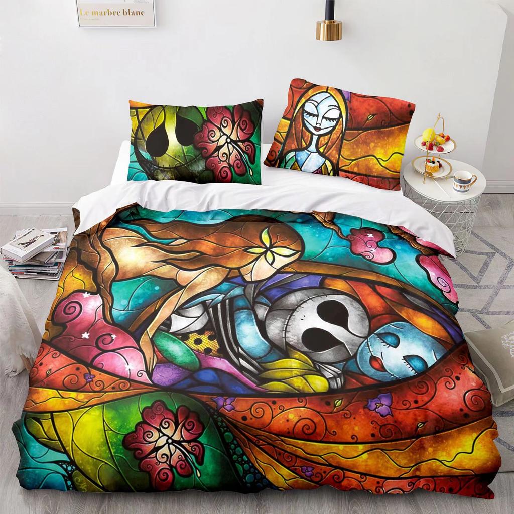 Christmas Horror Night 3D Digital Printing Three-Piece Set, Bedding