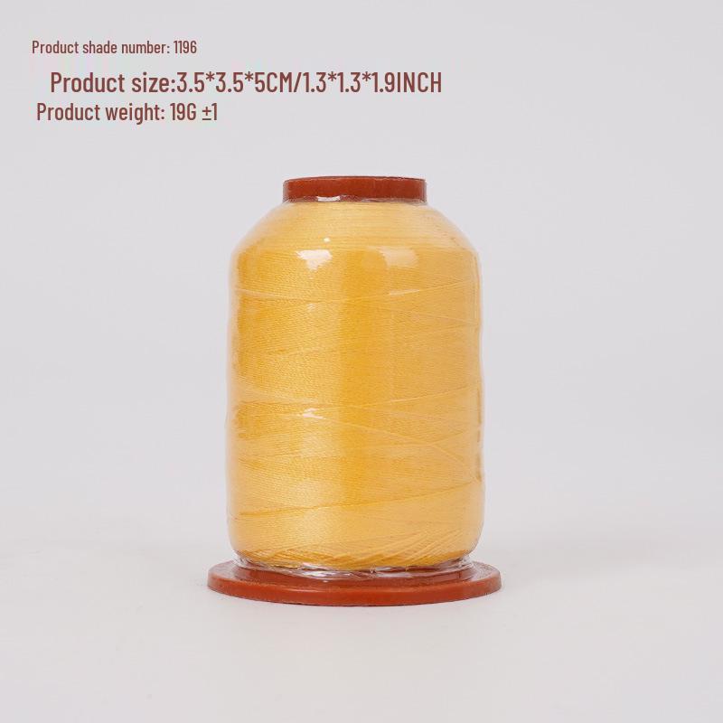Polyester Sewing Thread: 100 Colors, 500 Yards, Fine Two-Strand, High-Speed, for Hand Sewing